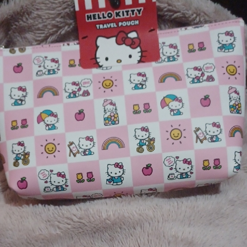 Hello Kitty Pink Travel Pouch for Kids
